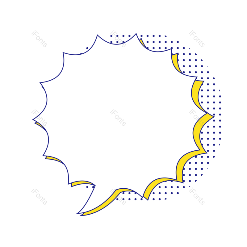 边框图片,卡通元素,对话框PNG,简约免抠素材
